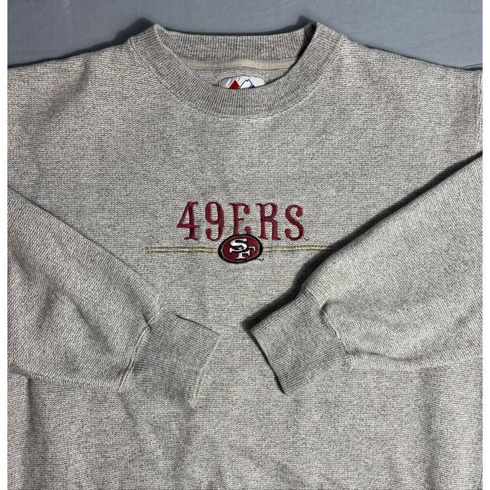 Vintage Majestic NFL San Francisco 49ers Embroidered Pullover Sweatshirt - Small